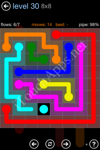 Flow Game Rainbow Pack Level 30 Solution