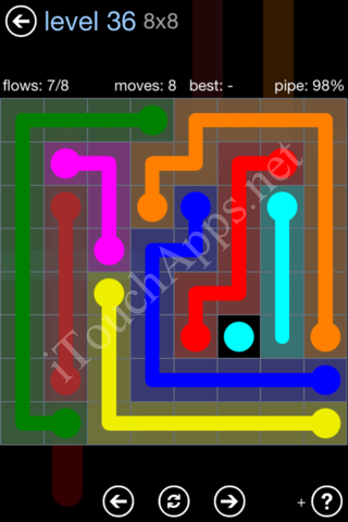 Flow Game Rainbow Pack Level 36 Solution