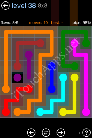 Flow Game Rainbow Pack Level 38 Solution