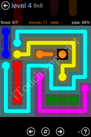 Flow Game Rainbow Pack Level 4 Solution