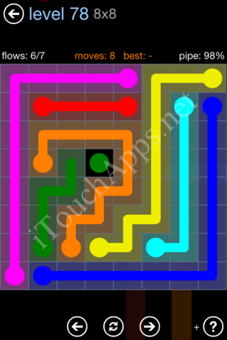 Flow Game Rainbow Pack Level 78 Solution