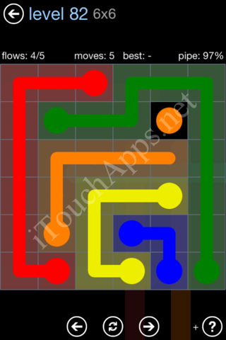 Flow Game Rainbow Pack Level 82 Solution