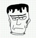 Badly Drawn Faces Frankensteins Monster