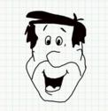 Badly Drawn Faces Fred Flintstone