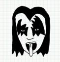 Badly Drawn Faces Gene Simmons