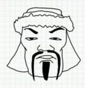 Badly Drawn Faces Genghis Khan