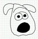 Badly Drawn Faces Gromit