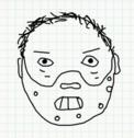 Badly Drawn Faces Hannibal Lecter