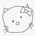 Badly Drawn Faces Hello Kitty