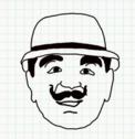 Badly Drawn Faces Hercule Poirot
