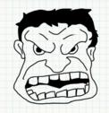 Badly Drawn Faces Hulk