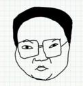 Badly Drawn Faces Jim Jong Il