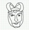 Badly Drawn Faces Loki