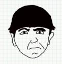 Badly Drawn Faces Moe Howard