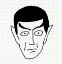 Badly Drawn Faces Mr Spock