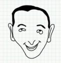 Badly Drawn Faces Pee Wee Herman
