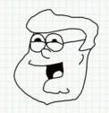 Badly Drawn Faces Peter Griffin