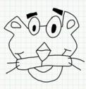 Badly Drawn Faces Pink Panther