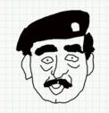 Badly Drawn Faces Saddam Hussein