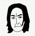 Badly Drawn Faces Severus Snape