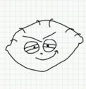 Badly Drawn Faces Stewie Griffin