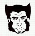 Badly Drawn Faces Wolverine