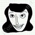 Badly Drawn Faces Bettie Page