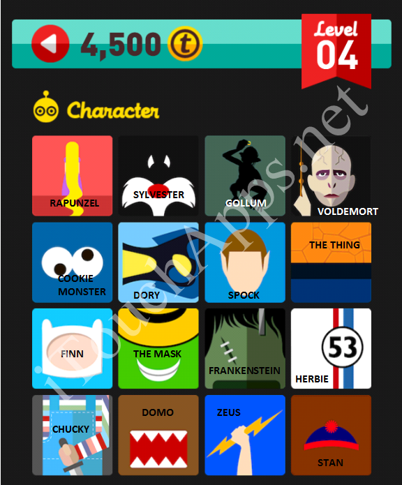 Icon Pop Quiz Character Quiz Level 4 Part 3 Answers / Solutions