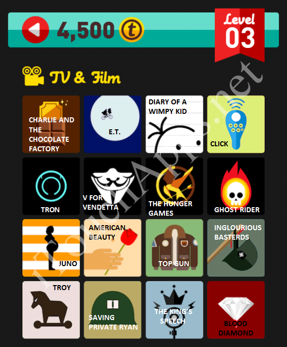 Icon Pop Quiz TV & Film Quiz Level 3 Part 2 Answers / Solutions