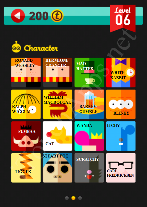 Icon Pop Quiz Character Quiz Level 6 Part 2 Answers / Solutions