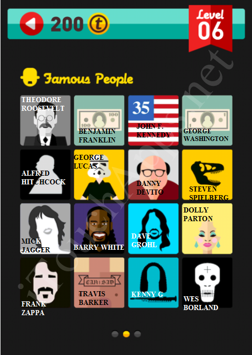 Icon Pop Quiz Game Famous People Quiz Level 6 Part 2 Answers / Solutions