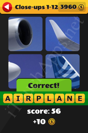 What's That Word Close-ups Level 1-12 Solution