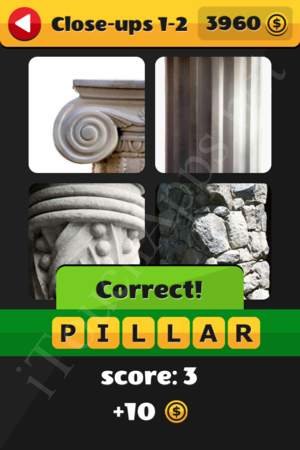 What's That Word Close-ups Level 1-2 Solution
