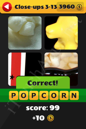 What's That Word Close-ups Level 3-13 Solution