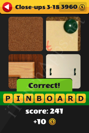 What's That Word Close-ups Level 3-18 Solution