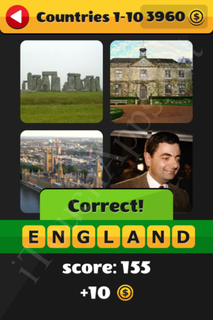 What's That Word Countries Level 1-10 Solution