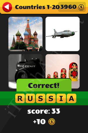 What's That Word Countries Level 1-20 Solution