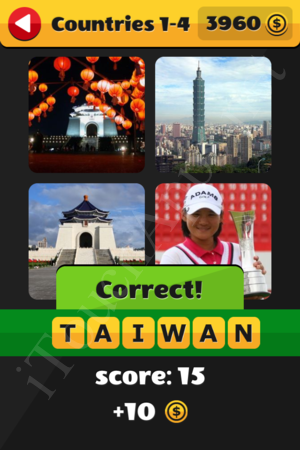 What's That Word Countries Level 1-4 Solution