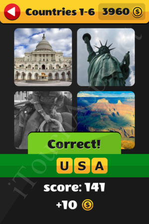 What's That Word Countries Level 1-6 Solution