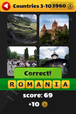 What's That Word Countries Level 3-10 Solution