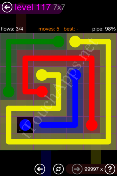 Flow Game 7x7 Mania Pack Level 117 Solution