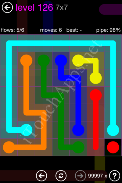 Flow Game 7x7 Mania Pack Level 126 Solution