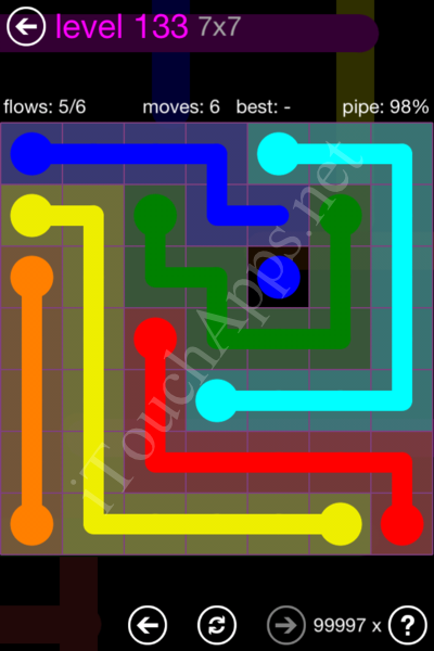 Flow Game 7x7 Mania Pack Level 133 Solution