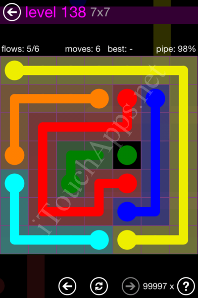 Flow Game 7x7 Mania Pack Level 138 Solution