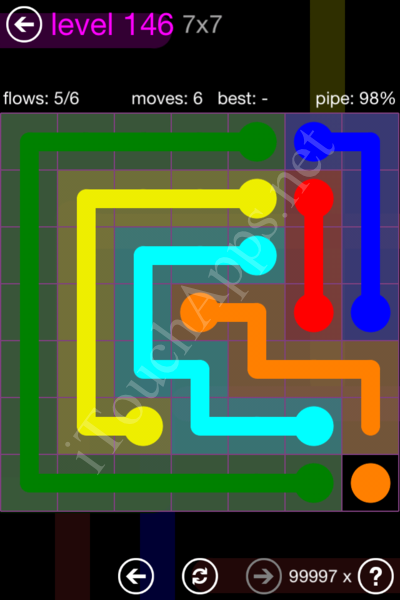 Flow Game 7x7 Mania Pack Level 146 Solution