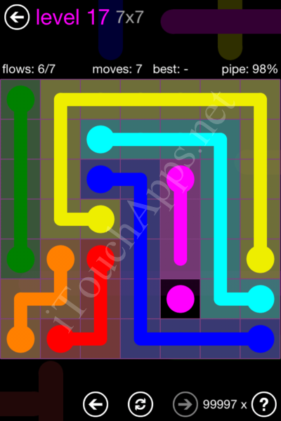 Flow Game 7x7 Mania Pack Level 17 Solution