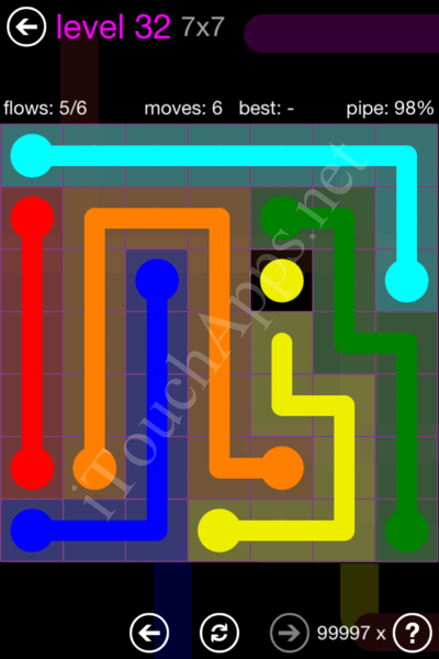 Flow Game 7x7 Mania Pack Level 32 Solution