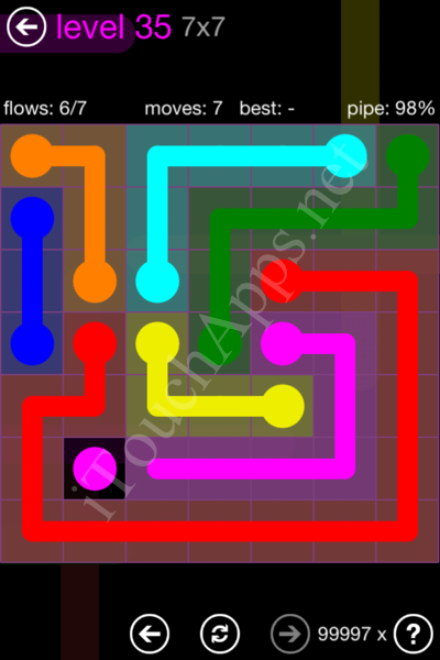 Flow Game 7x7 Mania Pack Level 35 Solution