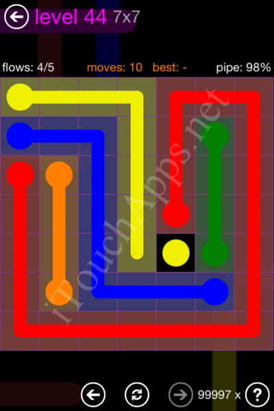Flow Game 7x7 Mania Pack Level 44 Solution