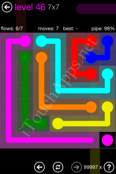Flow Game 7x7 Mania Pack Level 46 Solution